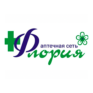 Логотип торговой сети Аптека Флория - информация о бренде, MCC кодах и промокодах